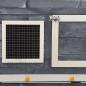 Preview: Kaninchenstall Grau und Weiß 140x63x120 cm Tanne Massivholz