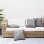 Preview: ARDEBO.de - Zierkissen 4 Stk. Grau 50x50 cm Stoff