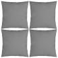 Preview: Zierkissen 4 Stk. Grau 50x50 cm Stoff