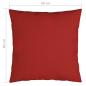 Preview: Zierkissen 4 Stk. Rot 60x60 cm Stoff
