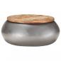 Preview: ARDEBO.de - Couchtisch Grau 68x68x30 cm Recyceltes Massivholz