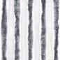 Preview: Insektenschutz-Vorhang Grau und Weiß 56x200 cm Chenille