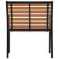 Preview: Gartenstühle 2 Stk. Stahl und WPC Schwarz und Braun