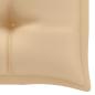 Preview: ARDEBO.de - Gartenbank-Auflage Beige 100x50x7 cm Oxford-Gewebe