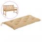 Preview: Gartenbank-Auflage Beige 100x50x7 cm Oxford-Gewebe