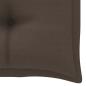 Preview: ARDEBO.de - Gartenbank-Auflage Taupe 100x50x7 cm Oxford-Gewebe