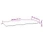 Preview: ARDEBO.de - Gartenbank-Auflage Beige 120x50x7 cm Oxford-Gewebe
