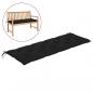 Preview: ARDEBO.de - Gartenbank-Auflage Schwarz 150x50x7 cm Oxford-Gewebe