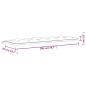 Preview: Gartenbank-Auflage Hellblau 200x50x7 cm Oxford-Gewebe