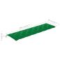Preview: Gartenbank-Auflage Grün 200x50x7 cm Oxford-Gewebe