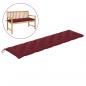 Preview: Gartenbank-Auflage Weinrot 200x50x7 cm Oxford-Gewebe