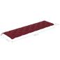 Preview: Gartenbank-Auflage Weinrot 200x50x7 cm Oxford-Gewebe