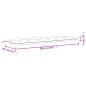 Preview: Gartenbank-Auflage Blau200x50x7 cm Oxford-Gewebe