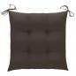 Preview: Stuhlkissen 4 Stk. Taupe 40x40x7 cm Oxford-Gewebe