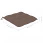 Preview: Stuhlkissen 4 Stk. Taupe 40x40x7 cm Oxford-Gewebe