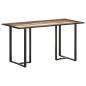 Preview: ARDEBO.de - Esstisch 140 cm Recyceltes Massivholz