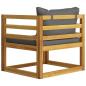 Preview: 8-tlg. Garten-Lounge-Set mit Auflagen Massivholz Akazie