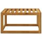 Preview: 4-tlg. Garten-Lounge-Set mit Auflagen Creme Massivholz Akazie