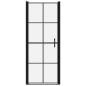 Preview: Duschtür Hartglas 81x195 cm Schwarz