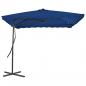 Preview: Sonnenschirm mit Stahlmast Blau 250x250x230 cm