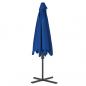 Preview: Sonnenschirm mit Stahlmast Blau 300x230 cm