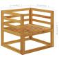 Preview: 10-tlg. Garten-Lounge-Set mit Auflagen Massivholz Akazie