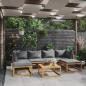 Preview: 7-tlg. Garten-Lounge-Set mit Auflagen Massivholz Akazie