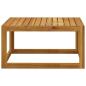 Preview: 6-tlg. Garten-Lounge-Set mit Auflagen Creme Massivholz Akazie