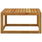 Preview: 7-tlg. Garten-Lounge-Set mit Auflagen Creme Massivholz Akazie