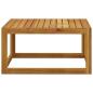 Preview: 5-tlg. Garten-Lounge-Set mit Auflagen Creme Massivholz Akazie