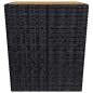Preview: 3-tlg. Bistro-Set Poly Rattan und Akazienholz Schwarz