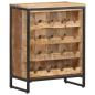 Preview: Weinschrank 62x33x78,5 cm Raues Mangoholz  