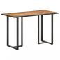 Preview: Esstisch 120 cm Raues Mangoholz