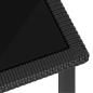 Preview: 3-tlg. Garten-Essgruppe Poly Rattan Schwarz