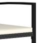 Preview: 5-tlg. Garten-Essgruppe Poly Rattan Schwarz