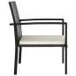 Preview: 9-tlg. Garten-Essgruppe Poly Rattan Schwarz