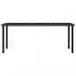 Preview: 9-tlg. Garten-Essgruppe Poly Rattan Schwarz