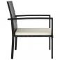 Preview: 9-tlg. Garten-Essgruppe Poly Rattan Schwarz