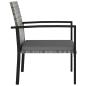 Preview: 9-tlg. Garten-Essgruppe Poly Rattan Grau