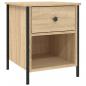 Preview: Nachttisch Sonoma-Eiche 40x42x50 cm Holzwerkstoff
