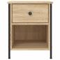 Preview: Nachttisch Sonoma-Eiche 40x42x50 cm Holzwerkstoff