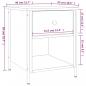 Preview: Nachttisch Grau Sonoma-Eiche 40x42x50 cm Holzwerkstoff