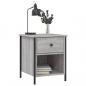 Preview: Nachttisch Grau Sonoma-Eiche 40x42x50 cm Holzwerkstoff
