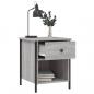 Preview: Nachttisch Grau Sonoma-Eiche 40x42x50 cm Holzwerkstoff