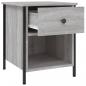 Preview: Nachttisch Grau Sonoma-Eiche 40x42x50 cm Holzwerkstoff