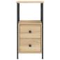 Preview: Nachttisch Sonoma-Eiche 34x35,5x70 cm Holzwerkstoff