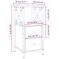 Preview: Nachttisch Sonoma-Eiche 34x35,5x70 cm Holzwerkstoff