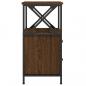 Preview: Nachttisch Braun Eichen-Optik 34x35,5x70 cm Holzwerkstoff