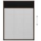 Preview: Insektenschutz-Plissee für Fenster Aluminium Braun 80x100 cm