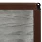 Preview: Insektenschutz-Plissee für Fenster Aluminium Braun 80x100 cm
